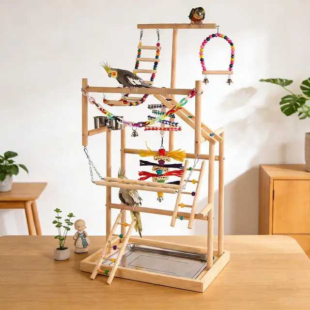 toosoar vogelspielplatz holz 3 etagen