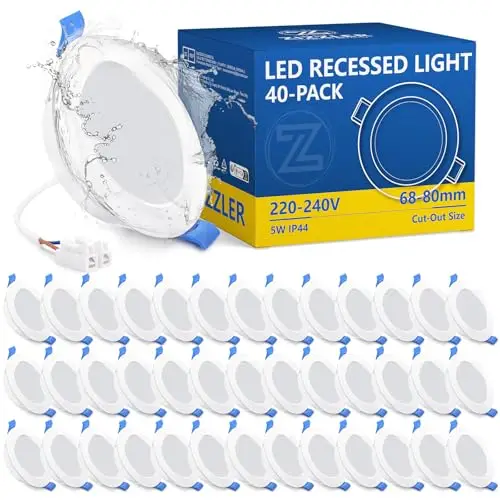 zizzler led einbaustrahler set 40x