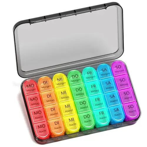 betife tablettenbox 7 tage 4 fächer