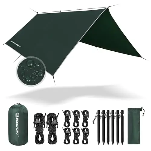 bessport zeltplane 3x3m camping tarp