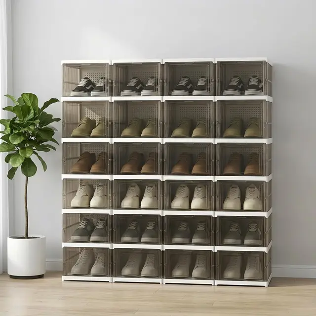 homicker schuhbox 24 ebenen transparent