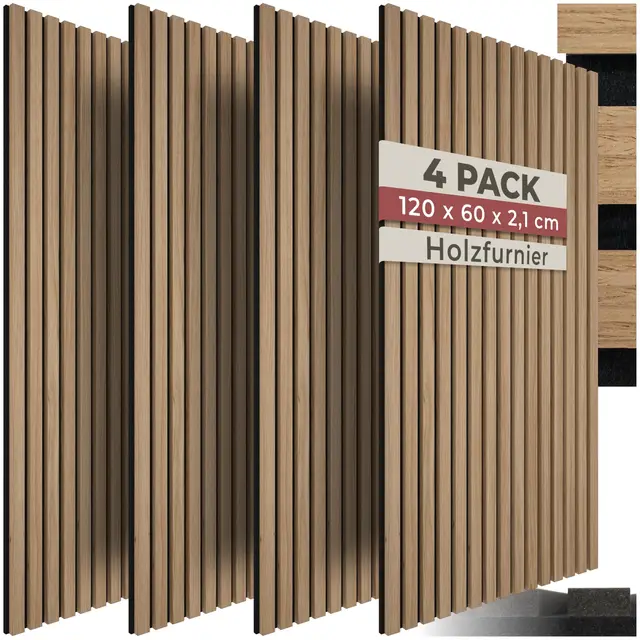 tectake 3d akustikpaneele 120x60 cm