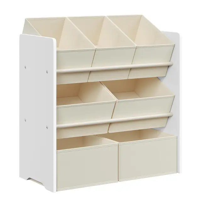 songmics kinderregal mit 7 vliesboxen