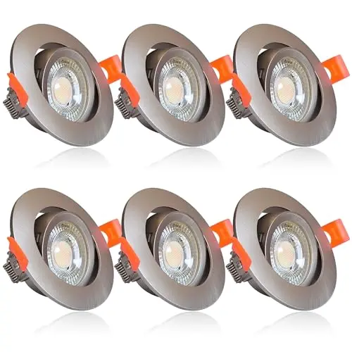 maxkomfort led einbaustrahler 6er set