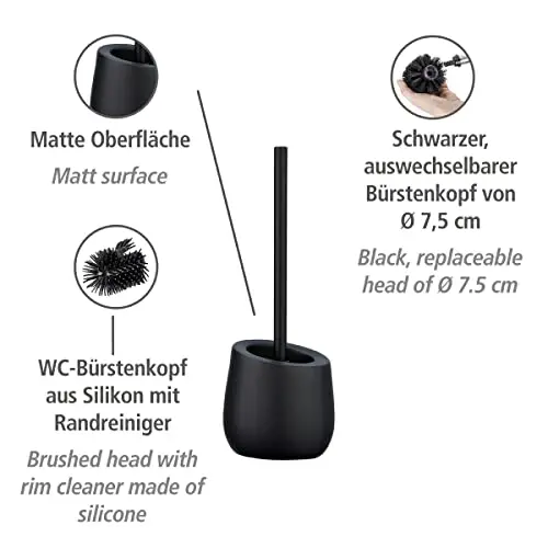 wenko badi wc-garnitur schwarz keramik