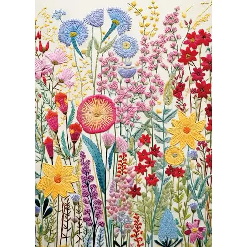 Puzzle 1000 Teile für Erwachsene und Kinder, Impossible Game, Puzzles-Geschenk, Clevere Rätsel, Puzzles Farbenfrohes, Puzzle mit Gewindegarten-Motiv