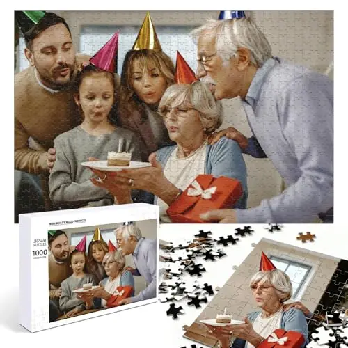 Benutzerdefinierte Fotopuzzles 120/300/500/1000/1314 Teile, personalisierte Puzzles aus Ihren Bildern für Erwachsene und Kinder, personalisiertes Hochzeitsgeschenk von Foto