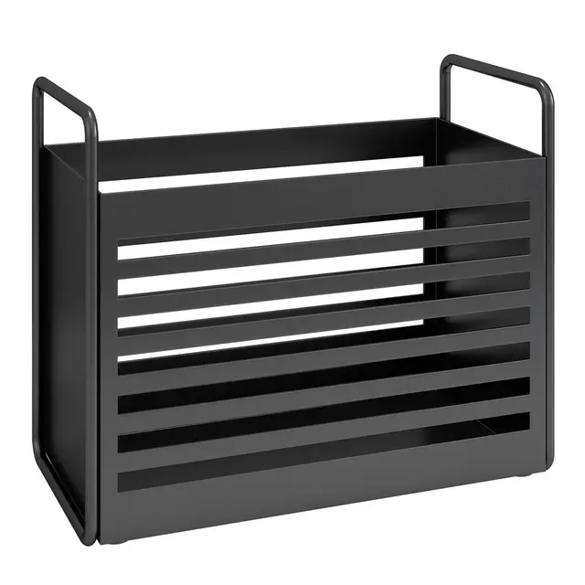 xingdoz zeitungsständer metall schwarz