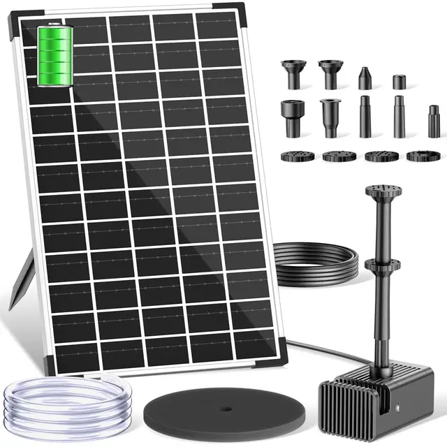 biling 12w solar springbrunnen mit akku