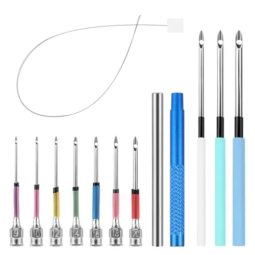 jsrqt 13 stück punch needle set 7 größen