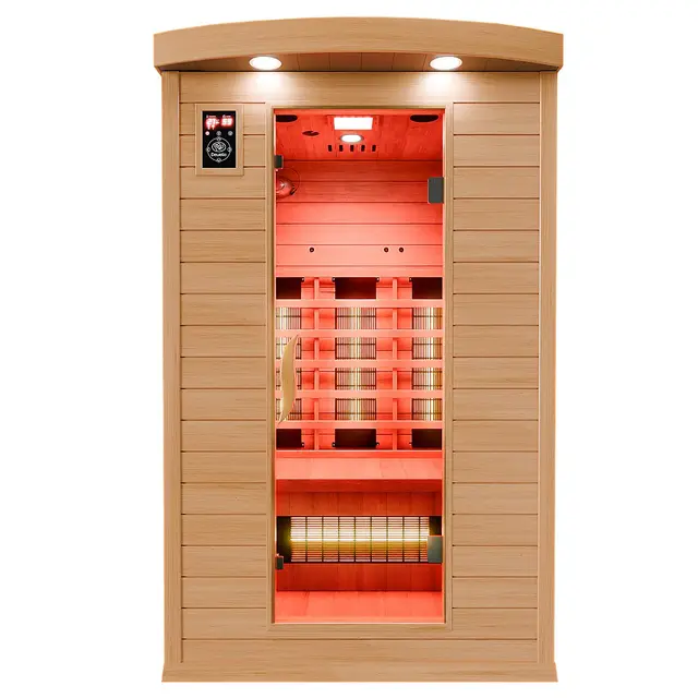 Dewello Hyder Infrarotkabine 115x105 1-2 Personen Hemlock