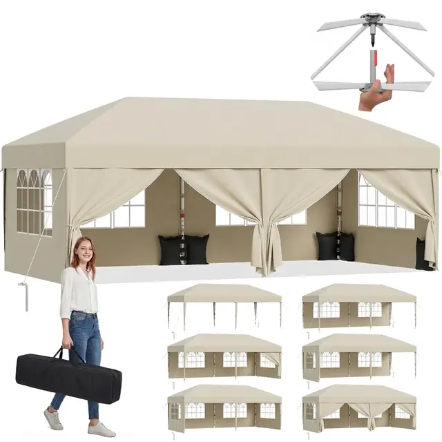 jummico pop up pavillon 3x6 wasserdicht