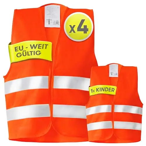 Purahelp 4+1 Warnwesten-Set