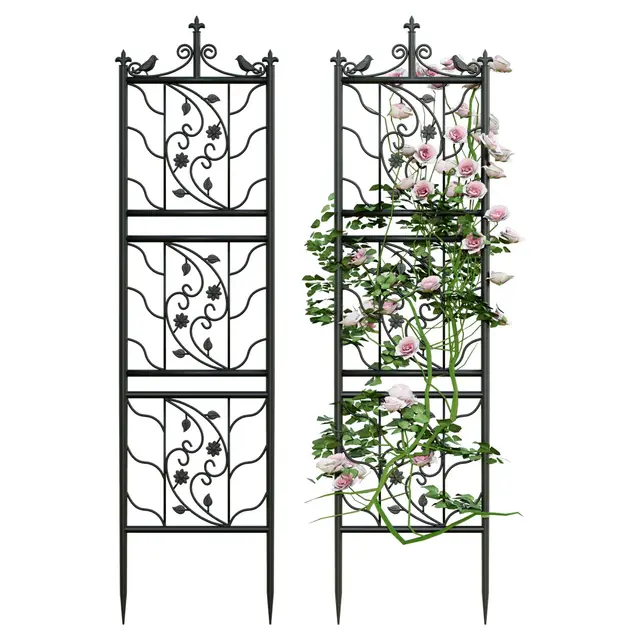 unho rankgitter metall 195x50 cm 2er set