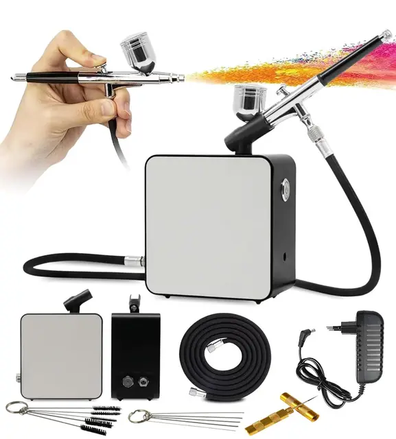 juniers ag-102k set airbrush kompressor