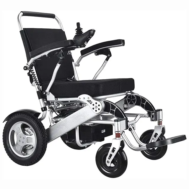 Leichter Faltbarer Elektrischer Elektrischer Rollstuhl, Tragbarer Smart Chair - Bürstenlose Mächtige Motoren, Persönlicher Mobilitätsroller - Elektrischer Rollstuhl