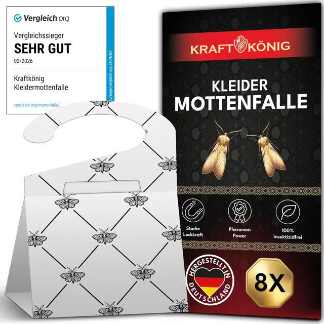 kraftkönig 8x kleidermottenfalle