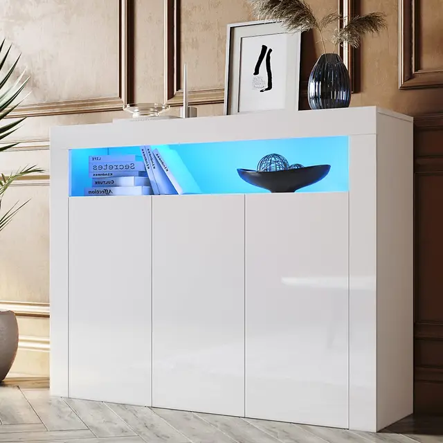 sonni sideboard gk002 weiss hochglanz