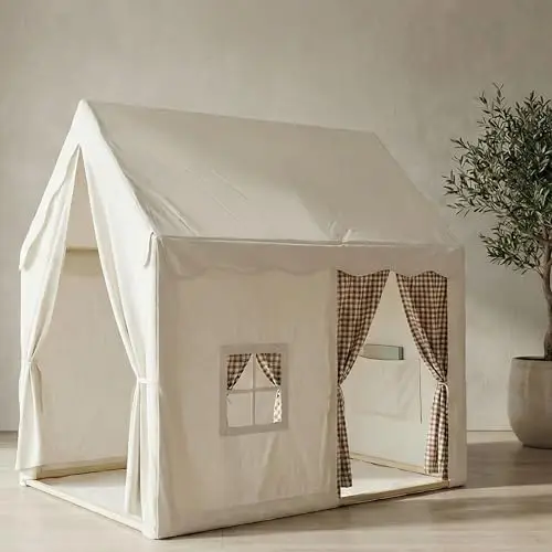FRIEDO Kindertipi mit Bodenmatte und Holzstangen