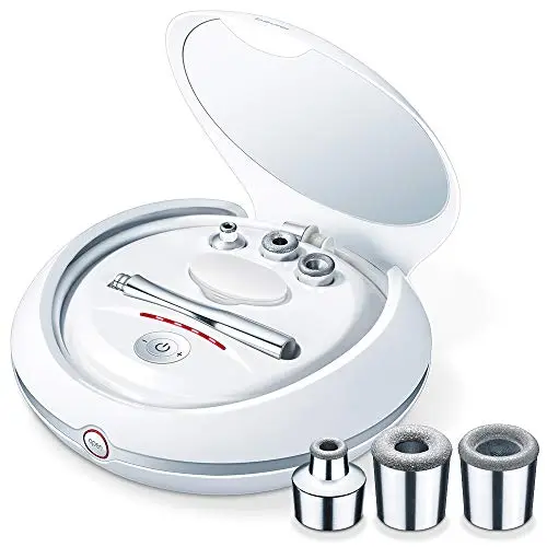 Beurer FC 100 Mikrodermabrasionsgerät, Gesichtspeeling mit Anti Aging Wirkung und Unterdruckmassage, Gesichtsreinigung für zuhause