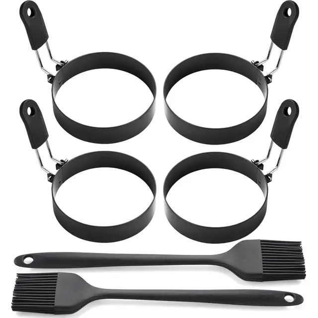 zeeooil eierring-set edelstahl 4 ringe
