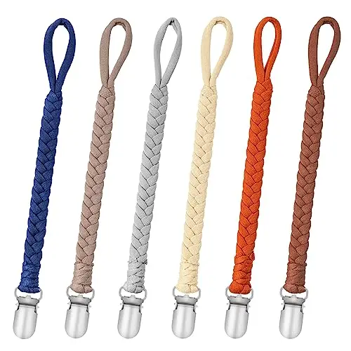 cldy schnullerkette 6er set leinen