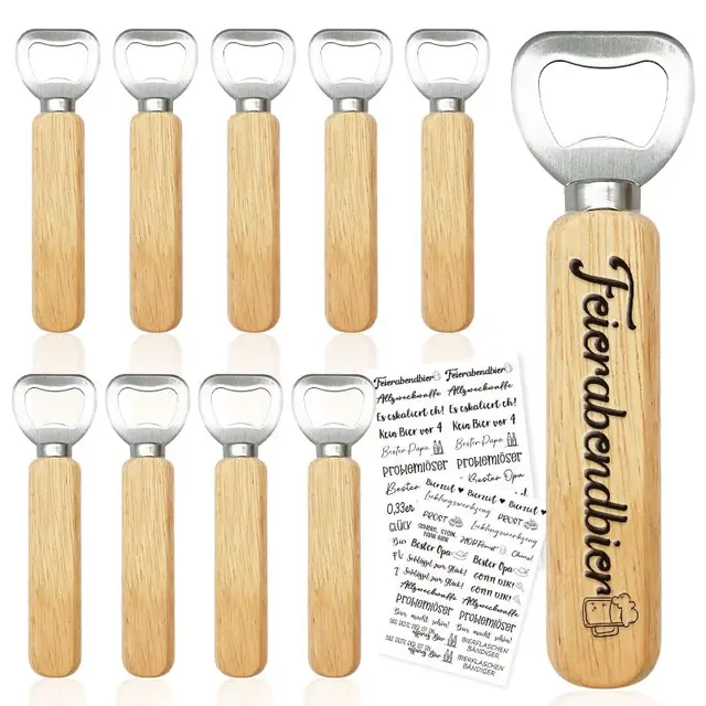 moodvsaww holz flaschenöffner 10er set