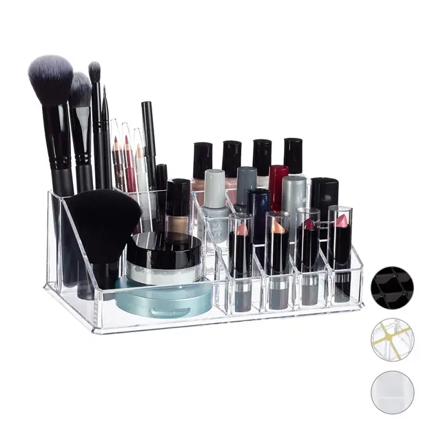 relaxdays kosmetikorganizer acryl