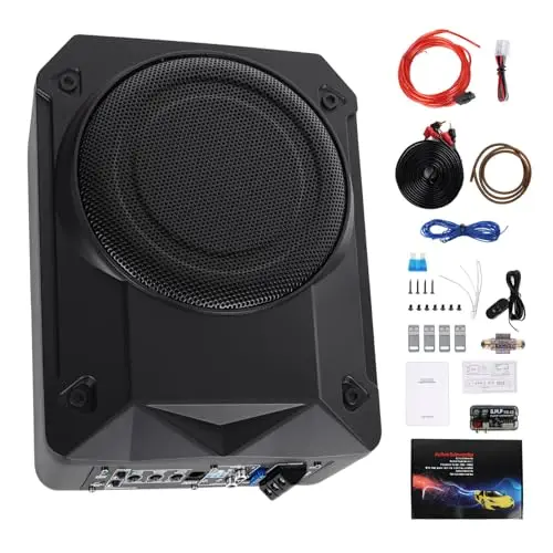 realdio ultraflacher auto-subwoofer 8