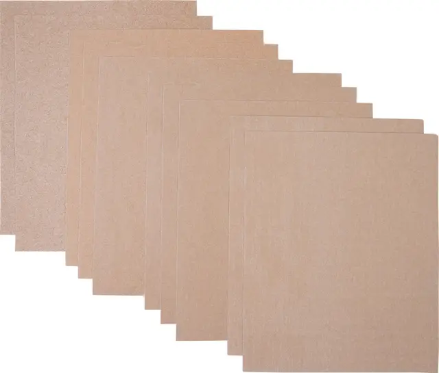 Connex Schleifpapier-Set "Flint" - 10-teilig - Verschiedene Körnungen K60, K80, K120, K220 - Mit Flint-Belag - Geeignet für Holz & lackierte Oberflächen / Schleifblätter / COX980100