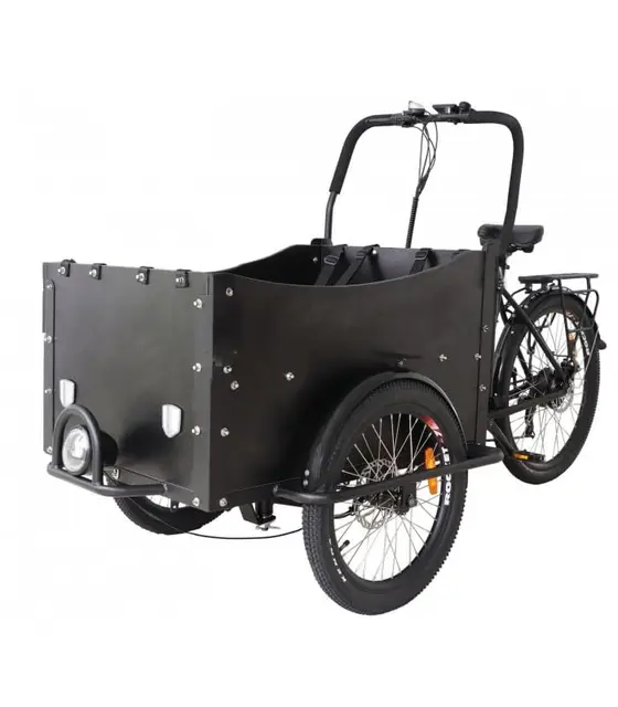 Sun World E-Donkey E-Lastenrad 25 km/h - Lasten-E-Bike, 85 Nm Motor, 468 Wh Akku, bis 60 km Reichweite, 150 kg Zuladung, Transportrad Fuer Familie & Kinder