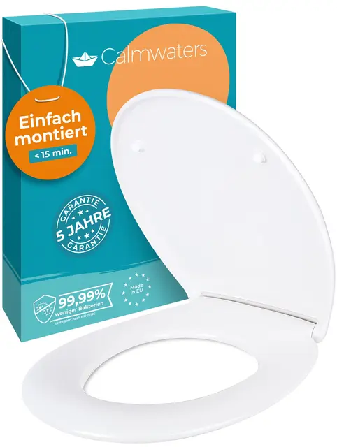 calmwaters wc-sitz duroplast oval weiß