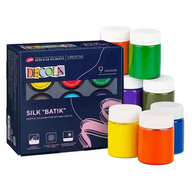 decola seidenfarben set 9x50ml