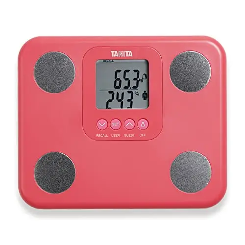 TANITA BC-730 Leichte Kompakte Innerscan-Körperanalysewaage Gut Ablesbares Display 9 Messungen, Rosa