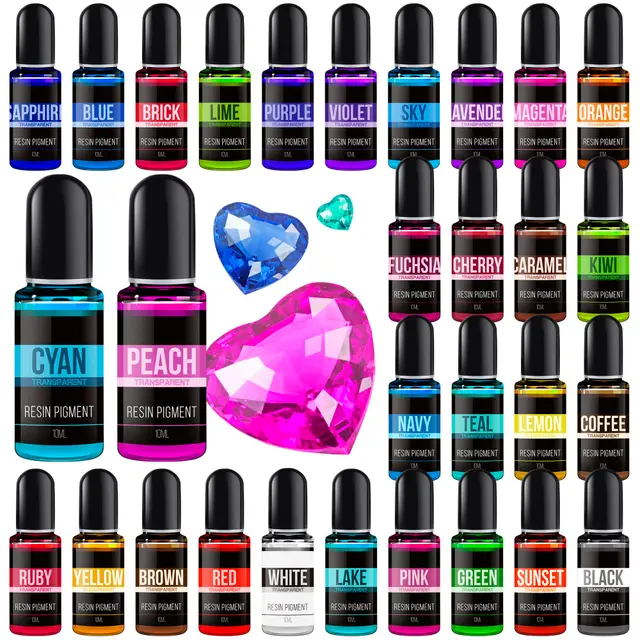 vibrandye 30 farben epoxidharz farbe