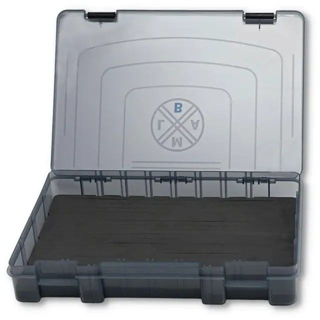 LMAB Angelbox EVA Tackle Box - mit Schaumstoff Einlage - 4 Größen, Kleinteilebox, Angelhaken Box, Angelboxen für Zubehör, Tacklebox, Aufbewahrungsbox, Köderbox