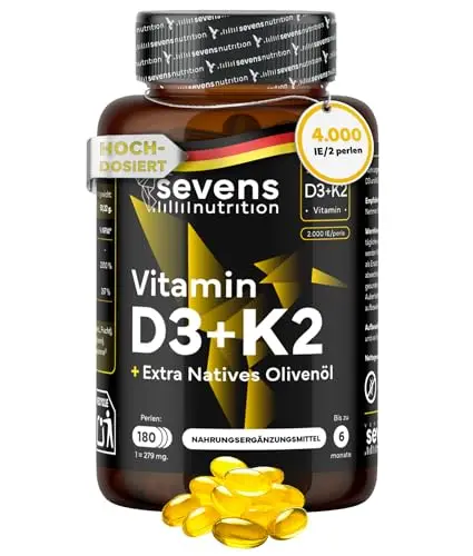 SEVENS NUTRITION D3 K2 Kapseln