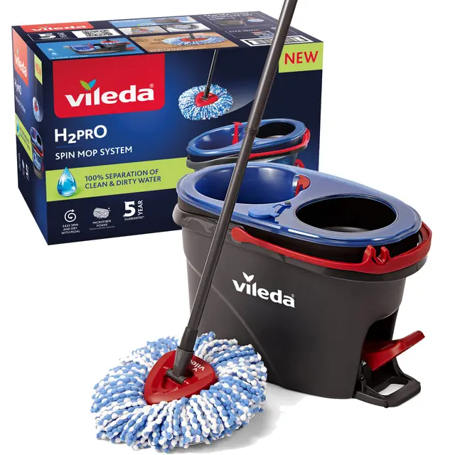 vileda h2pro spin mopp set