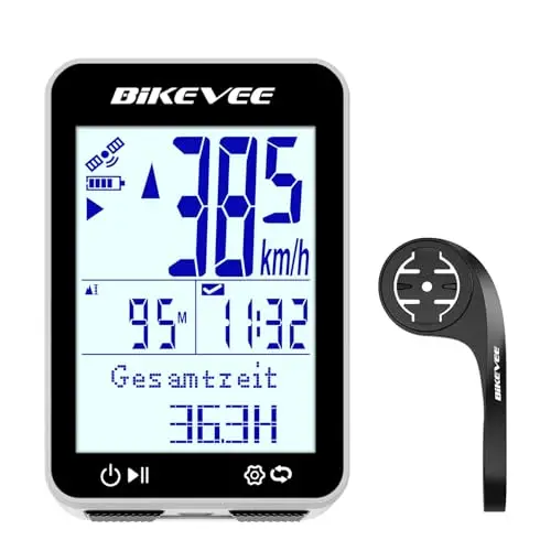 Bikevee BKV310B GPS-Fahrradcomputer 2,4 Zoll kabellos