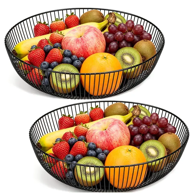 hatanse obstschale metall 28 cm schwarz