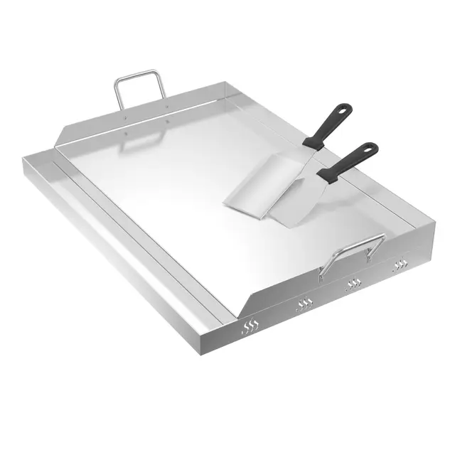 froadp edelstahl grillplatte plana 54x41