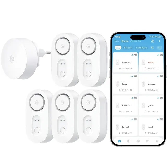 goveelife smart wassermelder 550m