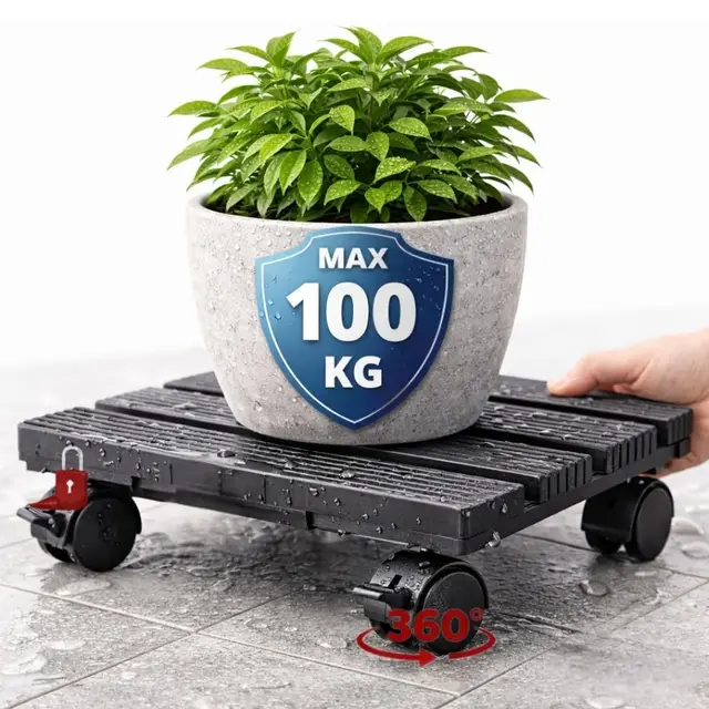 pflanzenroller quadratisch 28 cm 100 kg
