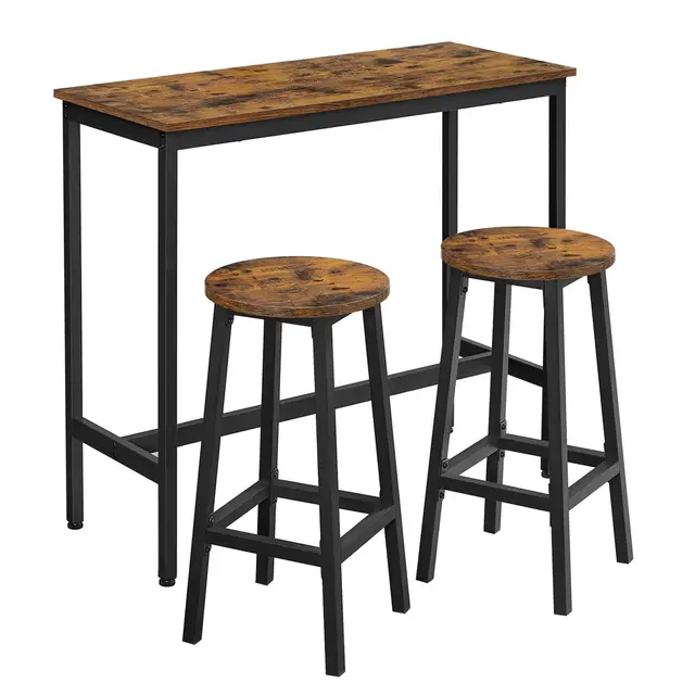 vasagle bartisch mit 2 hockern