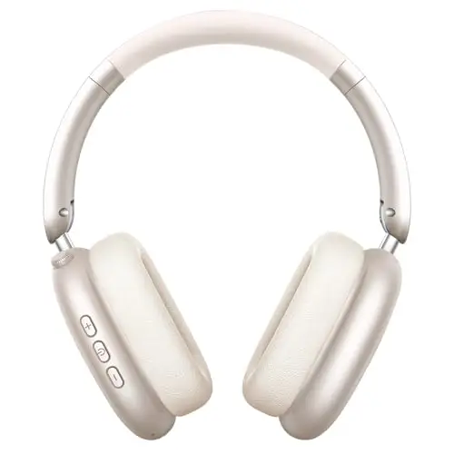 Wentronic Y01 Noise-Cancelling-Kopfhörer, Kabellose Over-Ear-Kopfhörer, Bluetooth 5.3, Hi-Res Sound, 48h Wiedergabe, faltbar, mit Mikrofon für iOS/Android/PC – Sternenlicht
