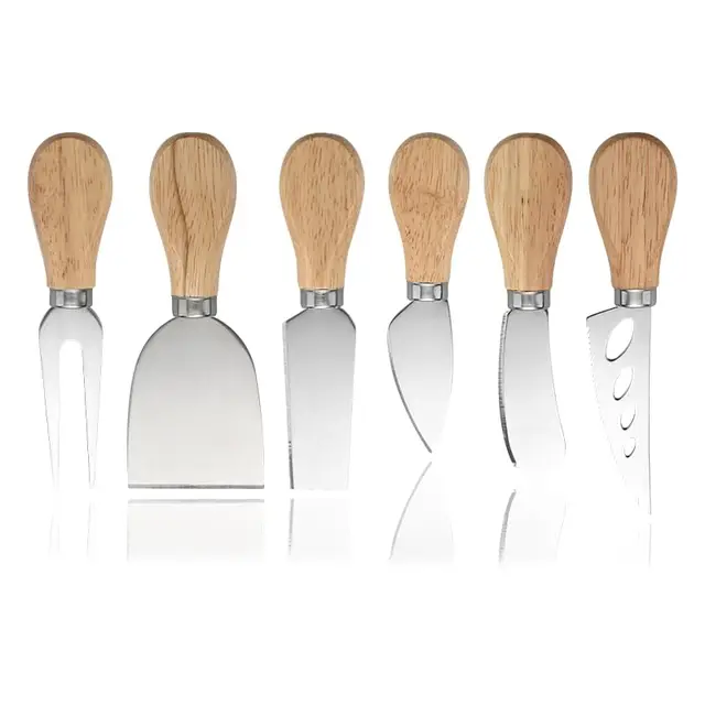 feuerlos 6-tlg käsemesser-set edelstahl