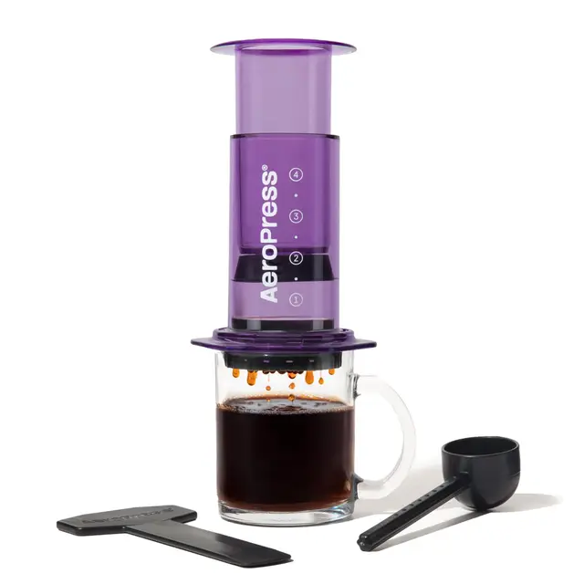 aeropress clear purple french press