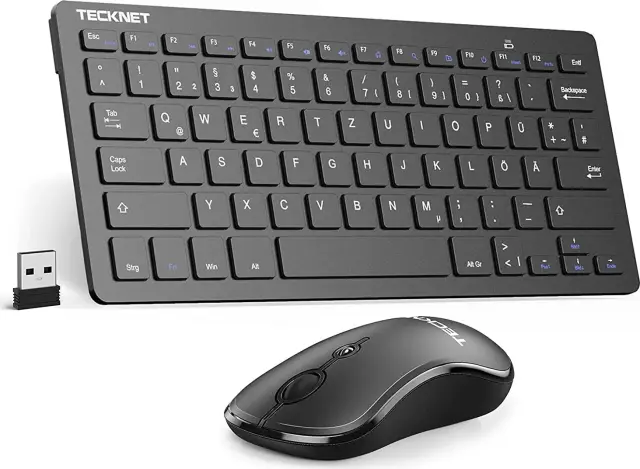 TeckNet Kabelloses Tastatur Maus Set