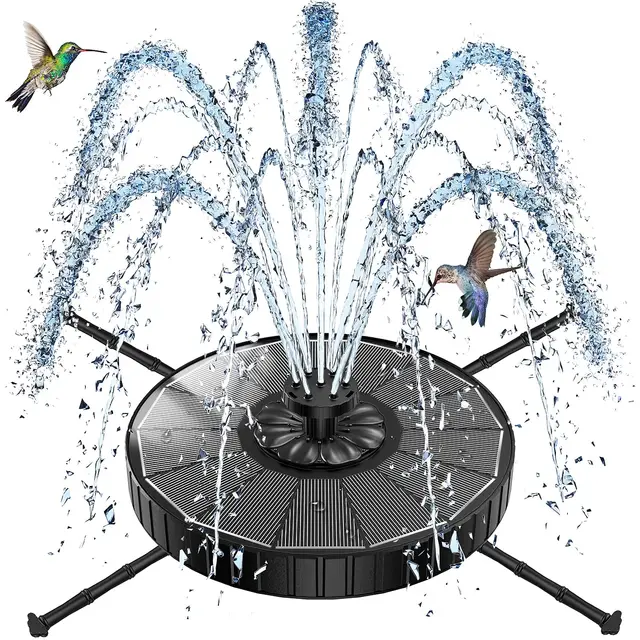 SZMP Solar Springbrunnen mit Drehstab