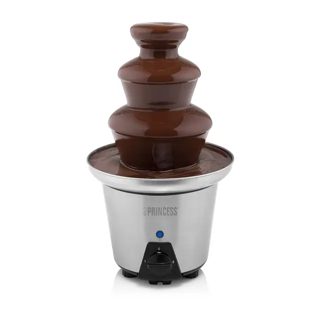 Princess Schokoladen Brunnen XL - 3 Ebenen, Warmhaltefunktion, PFOA Frei, 0,7 Liter, 90 Watt, 292998